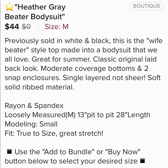 Reposh Jolie Heather Gray Ribbed Bodysuit - Picture 8 of 8